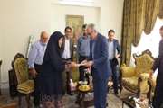 دیدار دکتر سعیدی مدیر کل محترم دامپزشکی استان سمنان به اتفاق هیئت همراه از خانواده محترم رسرکارخانم ترحمی بازنشسته دامپزشکی استان به مناسبت اعیاد شعبانیه 1اردیبهشت 97