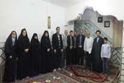 دیدارمدیرکل دامپزشکی استان سمنان به اتفاق هیئت همراه از خانواده محترم جانباز قیومی  به مناسبت دهه فجر 18بهمن 95