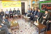 دیدارمدیر کل دامپزشکی استان با جمعی از پرسنل اداره کل دامپزشکی استان با ایت الله شاهچراغی نماینده ولی فقیه دراستان وامام جمعه سمنان 13/7/95