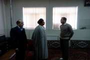 بازدید فرهنگی مسئول دفتر نمایندگی ولی فقیه و دبیر اقامه نماز اداره کل دامپزشکی استان سمنان ازاداره دامپزشکی شهرستان دامغان  21/9/95