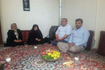 دیدار رئیس اداره دامپزشکی شهرستان شاهرود از دو خانواده همکار بازنشسته شهرستان آقایان عجمی و مدنی