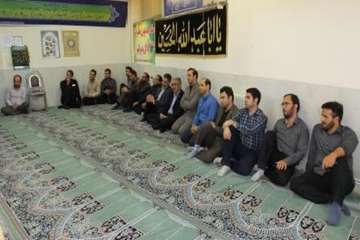 مراسم گرامی داشت هفته دفاع مقدس دراداره کل دامپزشکی استان سمنان 5مهر 97