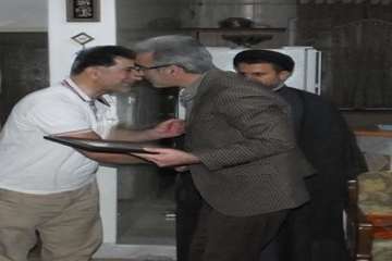 دیداردکترسعیدی مدیرکل محترم دامپزشکی استان سمنان ازخانواده معظم شهیدان فردوسی