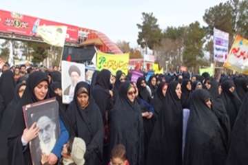 حضورپرسنل اداره کل دامپزشکی استان سمنان دراهپیمایی 9 دی 94