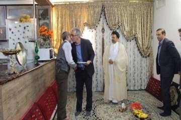 دیدارخانواده همکار بازنشسته جانباز رمضان محمدی 19اردیبهشت 96