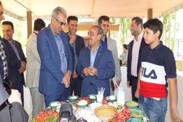 شرکت دکترسعیدی درمراسم جشنواره شیر وفرآورده های لبنی 28تیر 96رسم رودبار پروربا حضوراستاندارومسئولین 