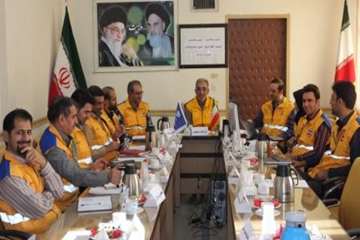 مانوررومیزی پدافند غیر عامل با موضوع آنفلوانزای فوق حاد پرندگان به مناسبت هفته پدافندغیر عامل  8آبان