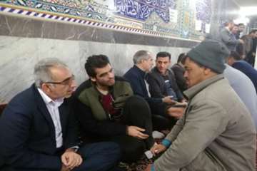 دیدار مردمی واقامه نماز جماعت ظهر وعصرمدیران دستگاه های اجرایی استان درمسجد جاوع شهرستان میامی 18بهم