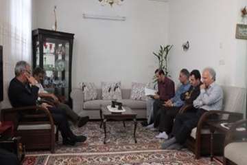 دیداردکتر سعیدی مدیر کل دامپزشکی استان سمنان  وهیئت همراه از خانواده همکاربازنشسته کیاء 30خرداد96