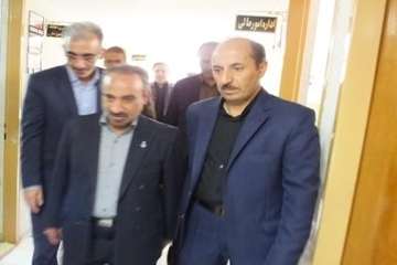 بازدیددکترخبازاستاندارسمنان  از محل کارپرسنل اداره کل 14/7/95