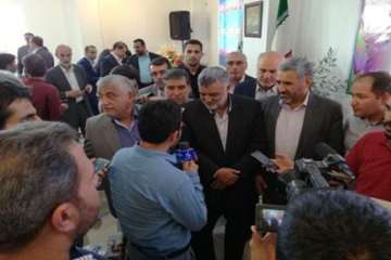 آئین افتتاحیه کارخانه خوراک دام وطیور شرکت تعاونی کشاورزی شهرستان گرمسار با حضورمهندس حجتی وزیر جهاد