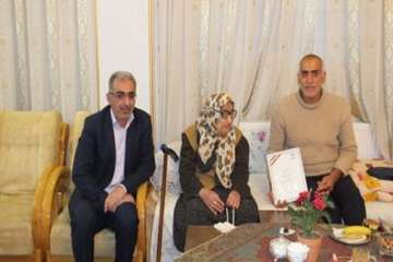 دیداردکتر سعیدی مدیرکل محترم دامپزشکی استان سمنان به اتفاق هیئت همراه ازخانوده محترم علی محمد رضا زا