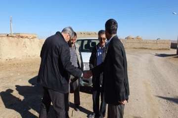 بازدید دکتر سعیدی مدیرکل محترم دامپزشکی از مناطق محروم شرق استان سمنان (روستای صالح آباد)