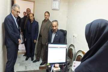 بازدیددکترخبازاستاندارسمنان  از محل کارپرسنل اداره کل 14/7/95