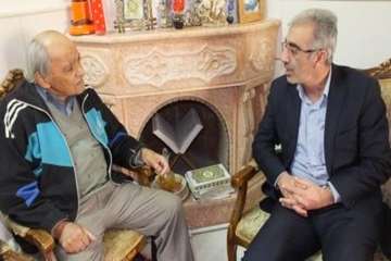 دیدارمدیرکل دامپزشکی استان سمنان با آقای ساعدی همکاربازنشسته سمنان 1/11/94