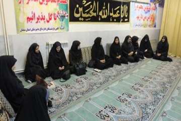 جلسه حلقه صالحین خواهران  پایگاه بسیج ذوالفقاراداره کل دامپزشکی استان سمنان 9/11/94