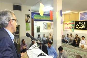 مرسم جشن نیمه شعبان وسالروزآزادسازی خرمشهر دراداره کل دامپزشکی استان سمنان 3/3/95