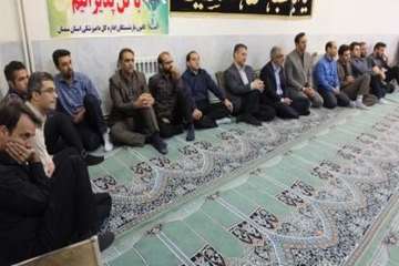 مراسم گرامی داشت هفته دفاع مقدس دراداره کل دامپزشکی استان سمنان 5مهر 97