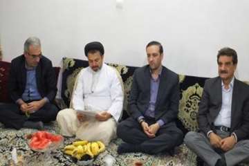 دیدارخانواده همکار بازنشسته جانباز رمضان محمدی 19اردیبهشت 96
