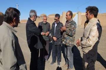 بازدید دکتر سعیدی مدیر کل محترم دامپزشکی سمنان از مناطق محروم شرق استان سمنان (روستای حجاج)