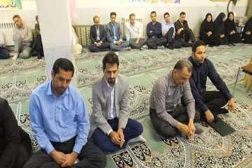 مرسم جشن نیمه شعبان وسالروزآزادسازی خرمشهر دراداره کل دامپزشکی استان سمنان 3/3/95