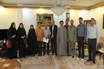 دیدار مدیر کل محترم دامپزشکی استان سمنان به اتفاق هیئت همراه از خانواده همکاربازنشسته ابوطالب یحییی 