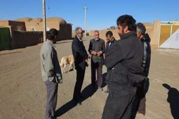 بازدید دکتر سعیدی مدیر کل محترم دامپزشکی سمنان از مناطق محروم شرق استان سمنان (روستای حجاج)