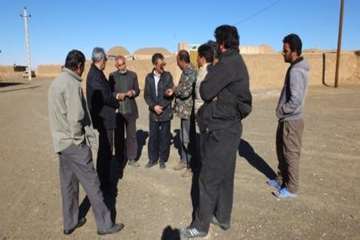 بازدید دکتر سعیدی مدیر کل محترم دامپزشکی سمنان از مناطق محروم شرق استان سمنان (روستای حجاج)