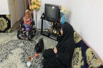 دیدارخانواده همکار بازنشسته جانباز رمضان محمدی 19اردیبهشت 96