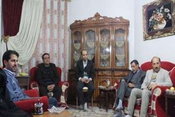دیداردکترسعیدی مدیرکل محترم دامپزشکی استان سمنان ازخانواده معظم شهیدخالقیان به مناسبت ایام ا..دهه فج