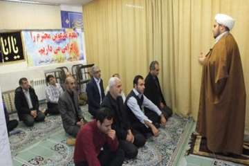 بازدید کارشناس نظارت وارزیابی ستاداقامه نماز استان سمنان ازاداره کل دامپزشکی استان سمنان ب، دیدار با