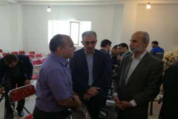 آئین افتتاحیه کارخانه خوراک دام وطیور شرکت تعاونی کشاورزی شهرستان گرمسار با حضورمهندس حجتی وزیر جهاد