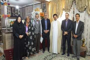 دیدارخانواده همکار بازنشسته جانباز رمضان محمدی 19اردیبهشت 96