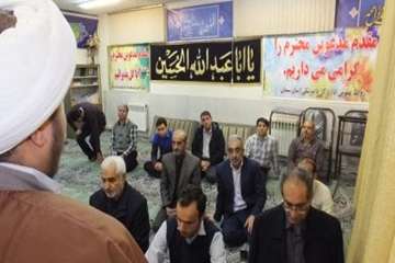 بازدید کارشناس نظارت وارزیابی ستاداقامه نماز استان سمنان ازاداره کل دامپزشکی استان سمنان ب، دیدار با