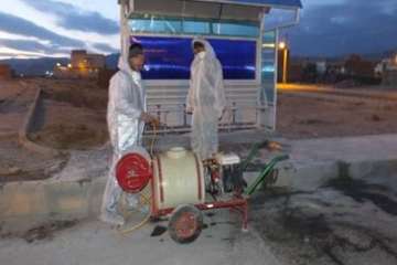 امحاء ومعدوم سازی کانون روستایی آنفلوانزای فوق حاد پرندگان روستای مومن شهرستان سرخه 27دی96
