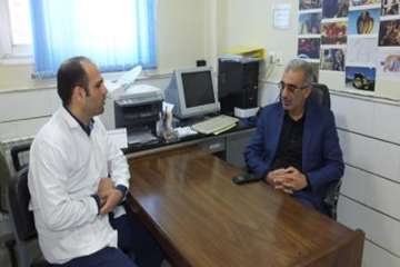 بازدیددکتر سعیدی  مدیرکل محترم  دامپزشکی استان سمنان از آزمایشگاه مرکزی اداره کل دامپزشکی استان 27آب