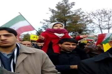 حضورپرسنل اداره کل دامپزشکی استان سمنان دراهپیمایی 22بهمن 94همراه باگلواژه ها