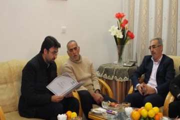 دیداردکتر سعیدی مدیرکل محترم دامپزشکی استان سمنان به اتفاق هیئت همراه ازخانوده محترم علی محمد رضا زا