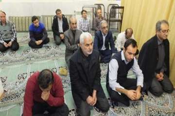 بازدید کارشناس نظارت وارزیابی ستاداقامه نماز استان سمنان ازاداره کل دامپزشکی استان سمنان ب، دیدار با