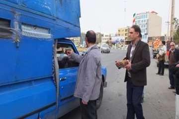 ایستگاه صلواتی اداره کل دامپزشکی استان سمنان به مناسبت دهه فجر21بهمن 95