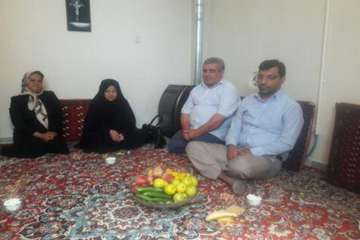 دیدار رئیس اداره دامپزشکی شهرستان شاهرود از دو خانواده همکار بازنشسته شهرستان آقایان عجمی و مدنی