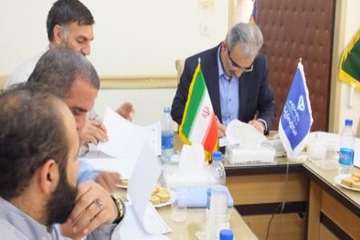 جلسه امضاء تفاهم نامه همکاری مشترک بین اداره کل دامپزشکی استان سمنان ،بسیج سازندگی ، بسیج عشایر ،بسی