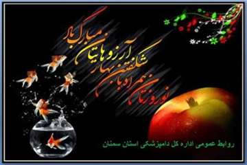 تراکت های طراحی شده روابط عمومی اداره کل دامپزشکی استان سمنان درخصوص تبریک سال نو
