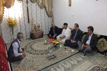 دیدارخانواده همکار بازنشسته جانباز رمضان محمدی 19اردیبهشت 96