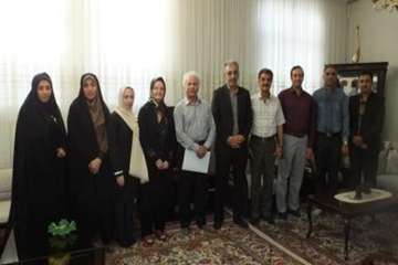 دیداردکتر سعیدی مدیر کل دامپزشکی استان سمنان  وهیئت همراه از خانواده همکاربازنشسته کیاء 30خرداد96