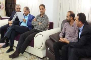 عیادت مدیرکل دامپزشکی استان سمنان  به اتفاق هیئت همراه با ناصر پهلوان همکاره اداره کل دامپزشکی استان