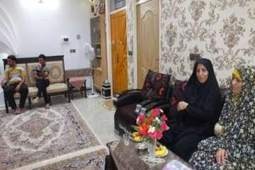 دیدار مدیرکل دامپزشکی استان سمنان به اتفاق هیئت همراه از خانواده همکار بازنشسته آقای محمدخانی