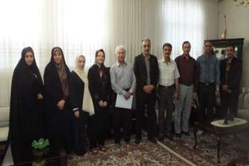 دیداردکتر سعیدی مدیر کل دامپزشکی استان سمنان  وهیئت همراه از خانواده همکاربازنشسته کیاء 30خرداد96