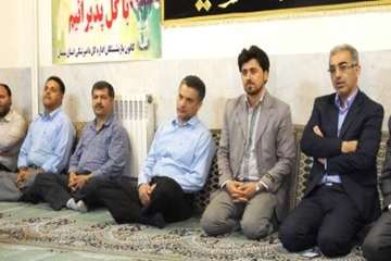 مراسم عزاداری سالکرد ارتحال امام خمینی (ره)وشهدای 15 خرداددراداره کل دامپزشکی استان سمنان 12/3/95
