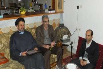 دیداردکترسعیدی مدیرکل محترم دامپزشکی استان سمنان ازخانواده معظم شهیدان فردوسی
